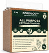 All Purpose Compost Block 5kg - Compressed Coco Coir Peat-Free Potting Soil Feeds for 6 Months, Controlled Release Fertiliser Expands to 75–80L - Lightweight Easy-to-Carry Growing Medium