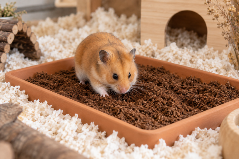 Hamster digging & enrichment