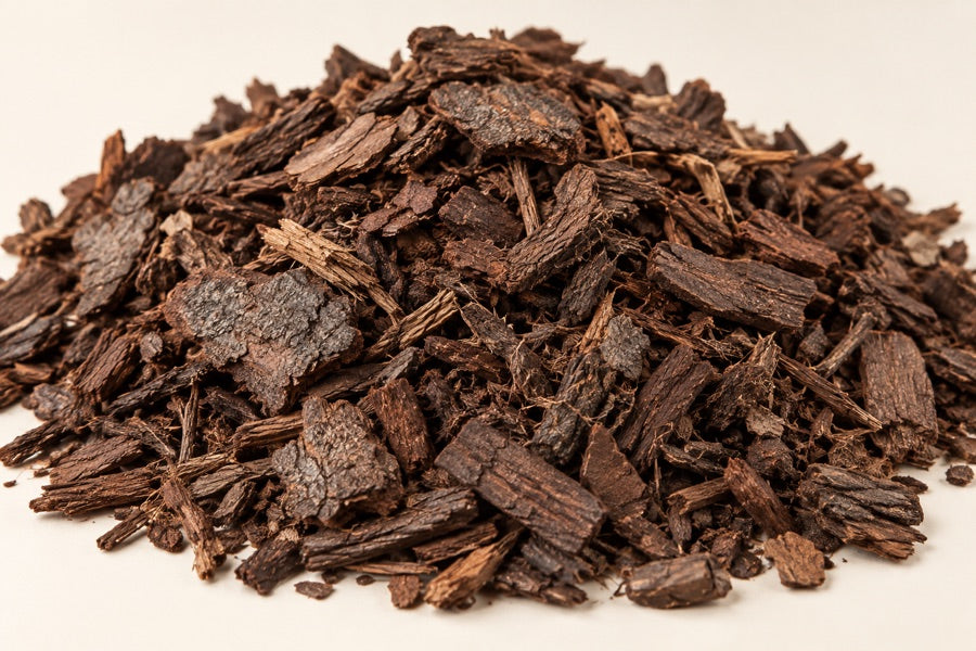 Illustrative composted bark material sample