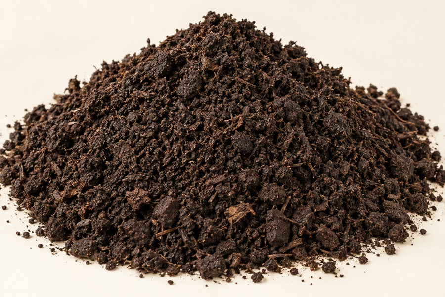 Illustrative green compost material sample