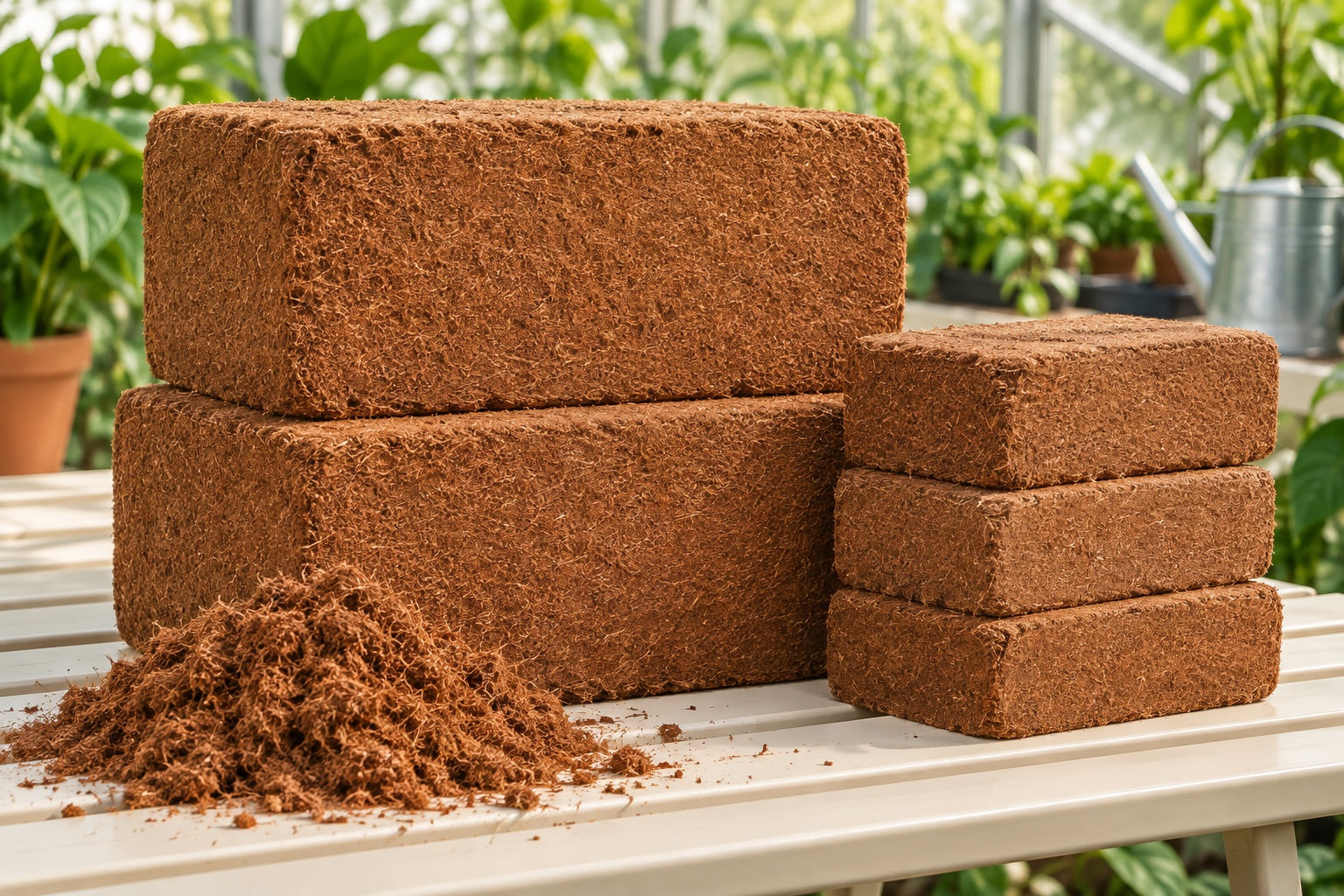 Illustrative coir bricks concept
