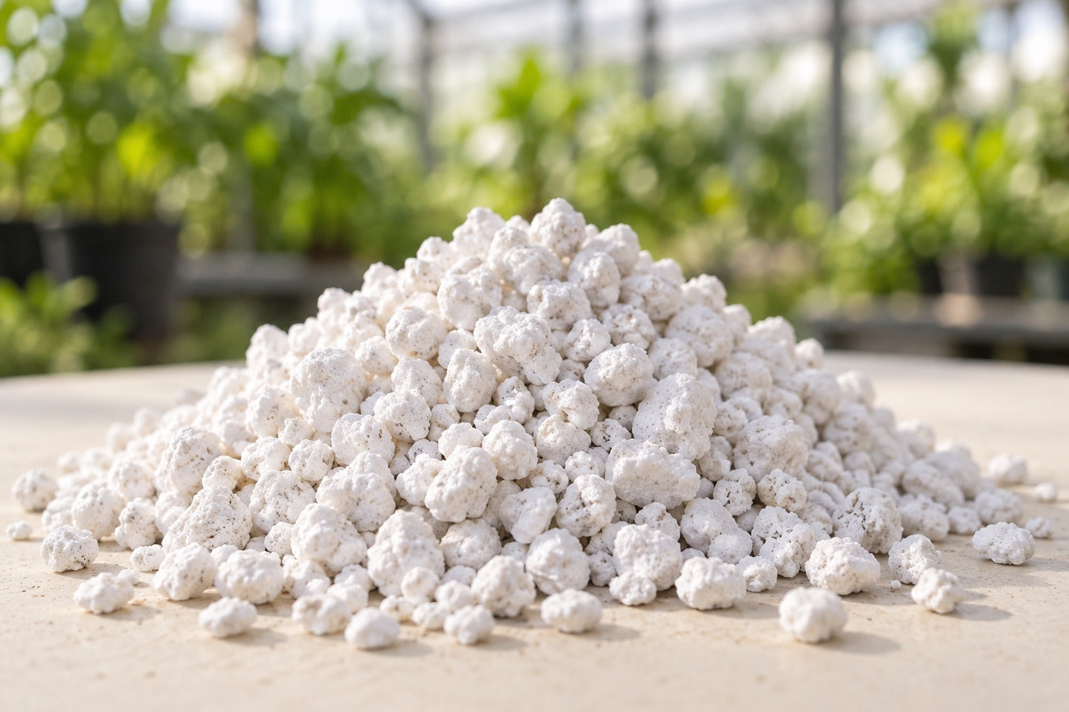 Porous horticultural perlite particles
