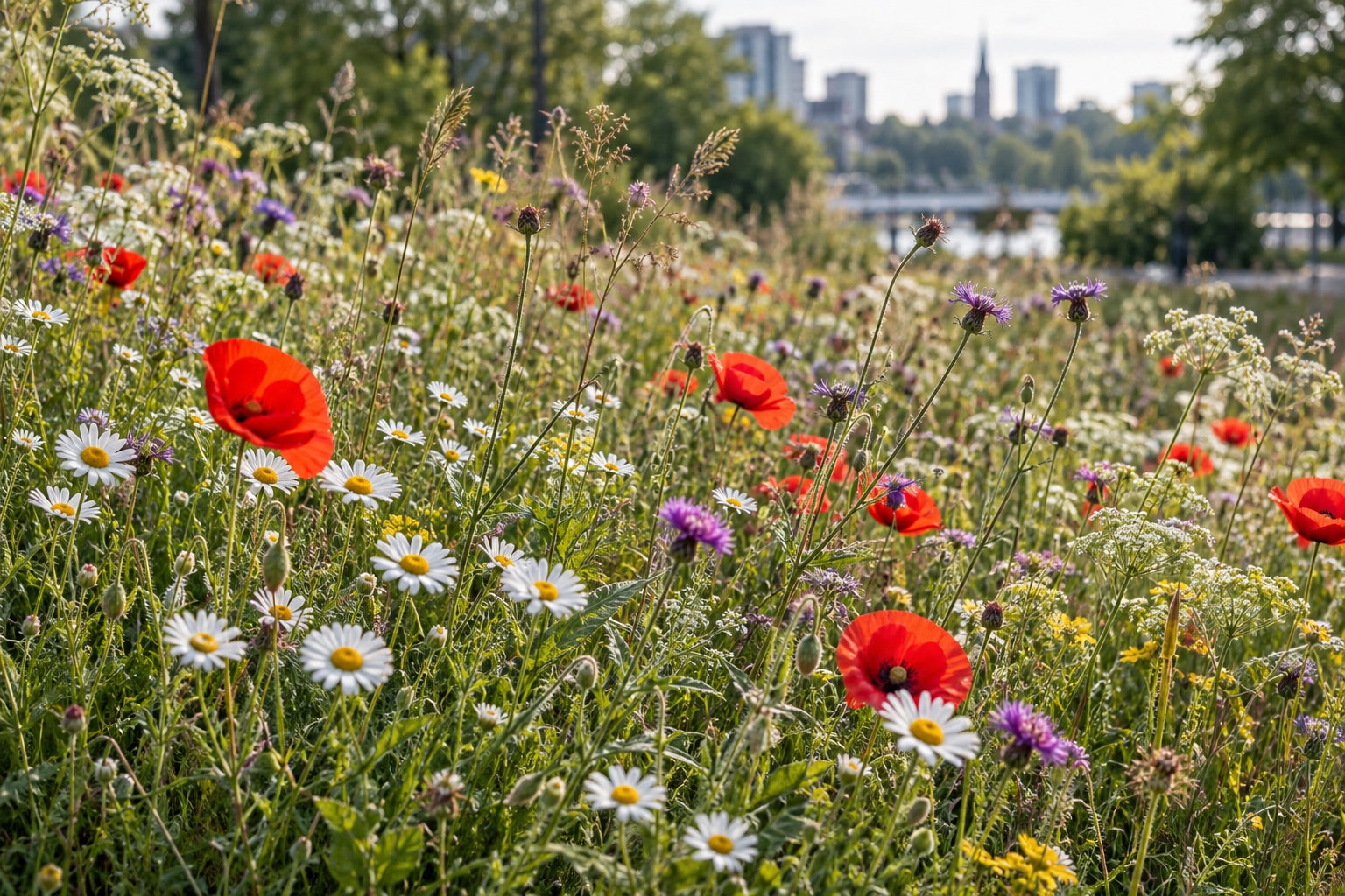 Illustrative wildflower systems application