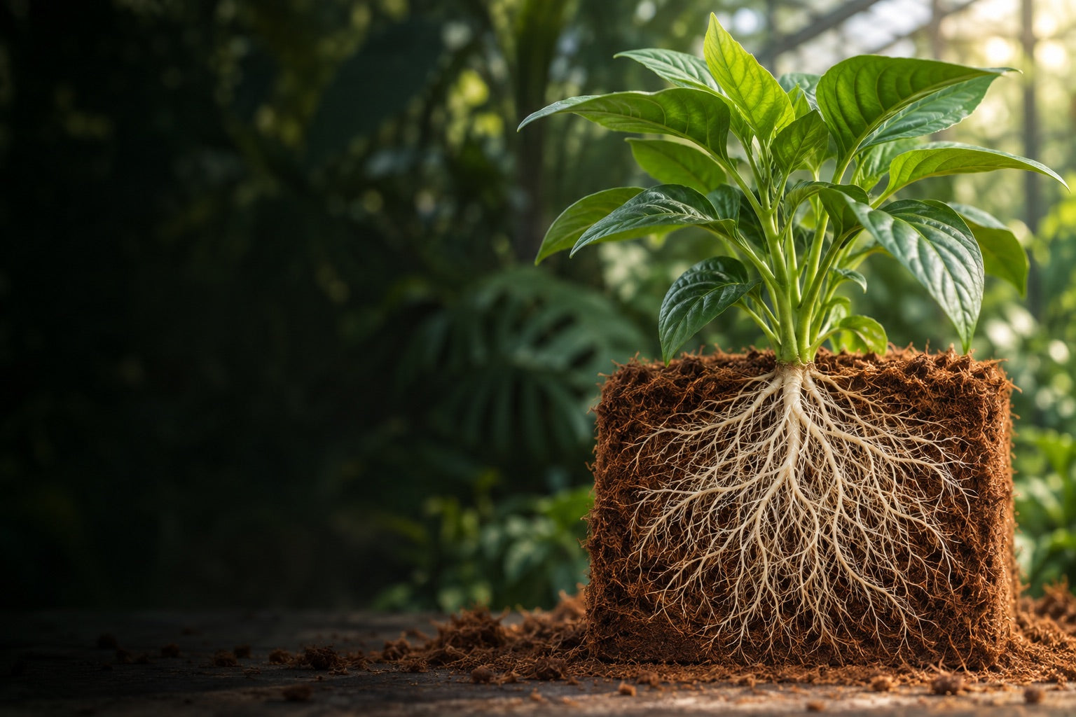 Illustrative SubstrateLab™ growing-media scene