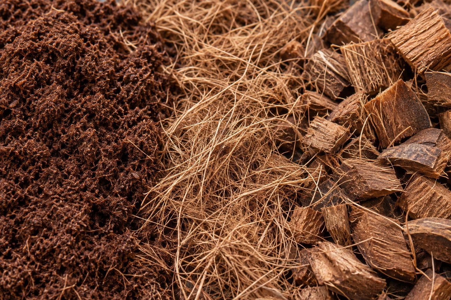 Illustrative coir substrate components